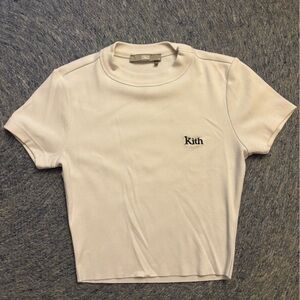 Kith White Ribbed Tee
